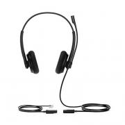 YHS34 Professional Duo Call Centre Headset - Black
