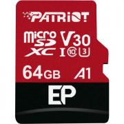 EP V30 A1 64GB MicroSDXC UHS-I Class 10 Memory Card with SD Adapter 