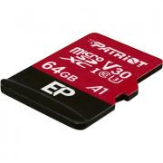 EP V30 A1 64GB MicroSDXC UHS-I Class 10 Memory Card with SD Adapter