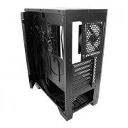 NX Series NX600 Tempered Glass Mid Tower Chassis - Black