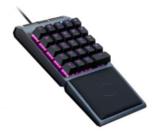 Cherry MX Red RGB Gaming Pad With Wrist Rest Control pad - Black 