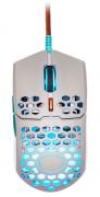MasterMouse MM711 Retro Gaming Mouse - Matte Grey/Sky Blue