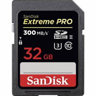 Extreme Pro 32GB SDHC UHS-I1 U3 300MB/s Memory Card 