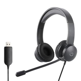 HS104 CALL Clear USB Headset - Black 