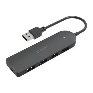 Connect Simple USB 3.0 4 Port Hub - Black 