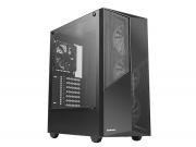Meshian X X627 ARGB Tempered Glass Mid Tower Gaming Chassis - Black