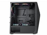 F03 ARGB Mid Tower Gaming Chassis - Black