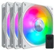 SickleFlow 120mm 3in1 ARGB LED Chassis Fan - White (Triple Pack) 