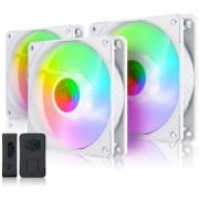 SickleFlow 120mm 3in1 ARGB LED Chassis Fan - White (Triple Pack)