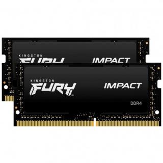 Fury Impact 2 x 8GB 2666MHz DDR4 Notebook Memory Kit - Black (KF426S15IBK2/16) 
