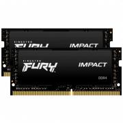 Fury Impact 2 x 8GB 3200MHz DDR4 Notebook Memory Kit - Black (KF432S20IBK2/16) 
