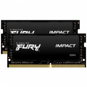 Fury Impact 2 x 16GB 3200MHz DDR4 Notebook Memory Kit - Black (KF432S20IBK2/32) 