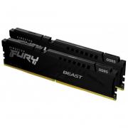 Fury Beast Black 2 x 16GB 4800MHz DDR5 Desktop Memory Kit - Black (KF548C38BBK2-32) 