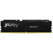 Fury Beast Black 16GB 5200MHz DDR5 Desktop Memory Module - Black (KF552C40BB-16) 