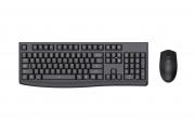 KM220 Wireless Multimedia Desktop Keyboard & Mouse Combo - Black 