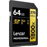 Professional 1800x 64GB SDXC UHS-II Memory Card - Gold Series