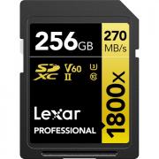 Professional 1800x 256GB SDXC UHS-II Memory Card - Gold Series 