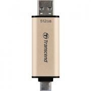 JetFlash 930C 512GB USB 3.2 2-In-1 Flash Drive - Gold 