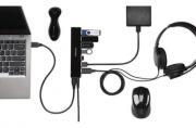 UH7000C 7-Port USB 3.0 Hub + Charging - Black (K39123EU)