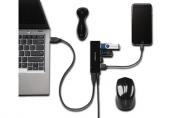 CH1000 4-Port USB-C and USB-A Hub - Black (K39124EU)
