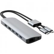 HyperDrive Viper HD392 10-in-2 USB-C PD 60W Multi-Port Hub - Silver