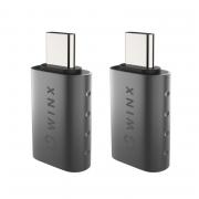 Link Simple Type-C to Female USB OTG Adapter (Dual Pack)