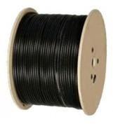 CAT6 500m Solid STP Outdoor UV Cable - Black - Drum (CAT6U-500-SC) 