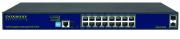 AI Series DUX2516PA 16-Port PoE Gigabit Layer 2 Managed Switch with 2 x SFP Ports 