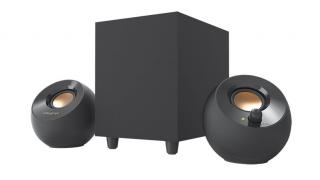 CL-PEBBLE-PLUS USB 2.1 Desktop Pebble Speaker With Subwoofer - Black 