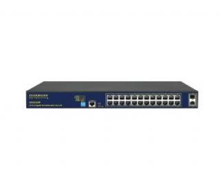 AI Series DUX2524P 26-Port PoE Layer 2 Managed Gigabit Switch with 2 x SFP Ports 