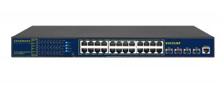 AI Series DUX3528P 28-Port PoE+ Layer 3 Managed Gigabit Switch with 4 x 10GbE SFP+ Ports 