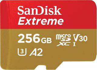Extreme MicroSDXC 256GB A2 UHS I U3 Memory card 