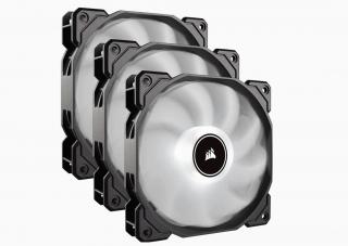 Air Series White Quiet Edition AF120 120mm Chassis Fan - White LED (Triple Pack) 