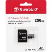 340S 256GB microSDXC UHS-I U3 Memory Card with SD Adapter