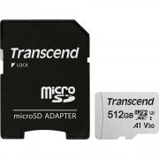 Micro SD 300S 512GB microSDXC UHS-I V30 Memory Card with SD Adapter