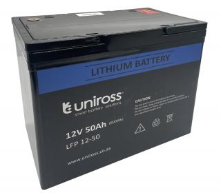 12V 50Ah 640Wh LiFePO4 Battery 