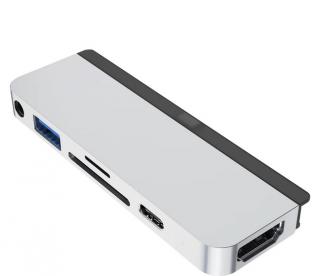 HyperDrive HD319B 6-in-1 USB-C Hub for iPad - Silver 