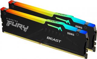 Fury Beast RGB 2 x 8GB 5600MHz Desktop Memory Kit- Black (KF556C36BBEAK2-16) 