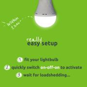Everglow 9W Rechargeable Warm White Emergency LED Bulb