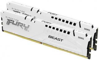 Fury Beast White 2 x 16GB 6000MHz DDR5 Desktop Memory Kit - White (KF560C36BWEK2-32) 