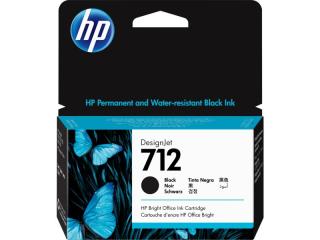 712 80-ml Black DesignJet Ink Cartridge For T200 And T600 Series (H3ED71A) 